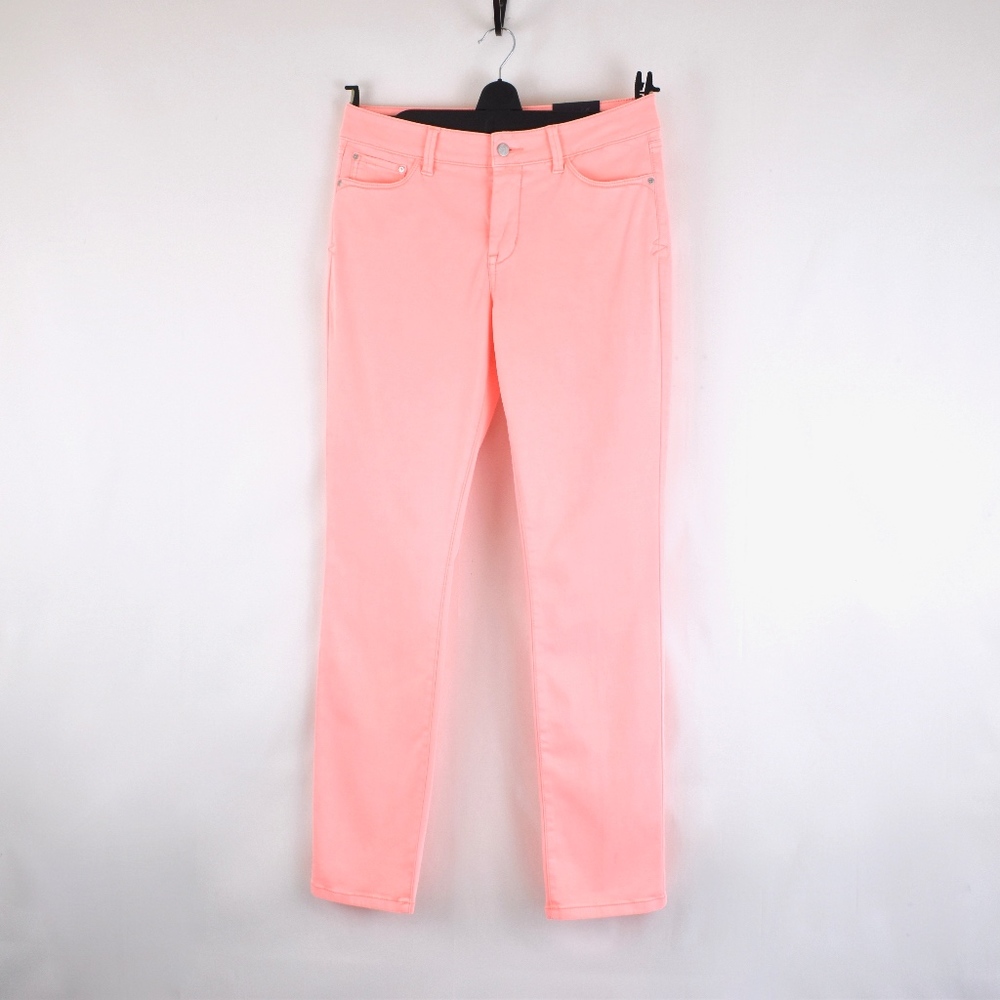 NYDJ 'Legging' Peachy Pink Straight Stretch Jeans